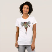 T-shirt Bébé noir - fée de poupée (Devant entier)