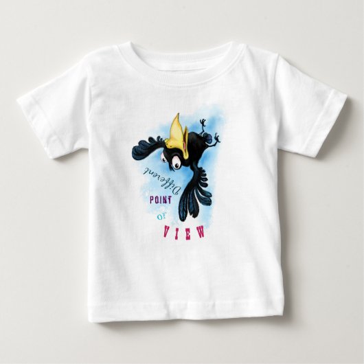 T-shirt Bébé Oiseau drôle (Devant)