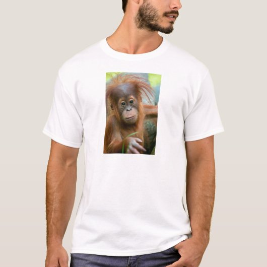 T-shirt Bébé Orangutan, face à face (Devant)
