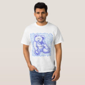 T-shirt Bébé Ours Bleu (Devant entier)