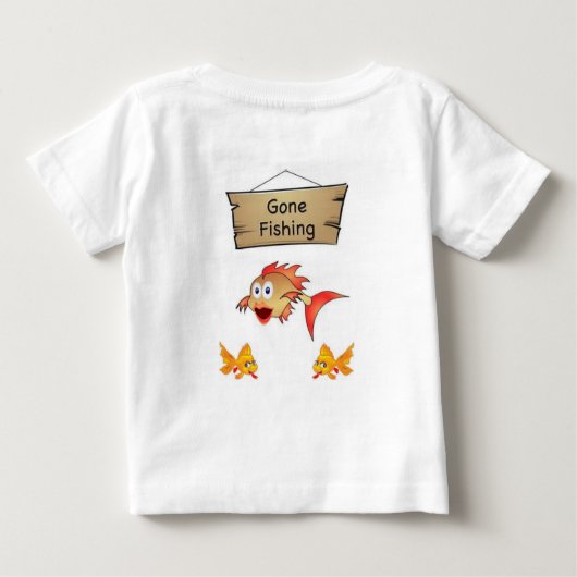 T-shirt bébé pêche (Dos)