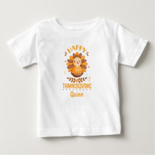 T-shirt bébé personnalisé bon thanksgiving