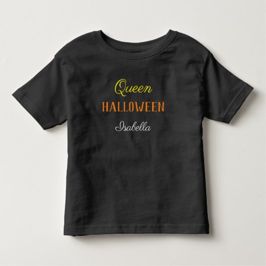 T-shirt bébé personnalisé Queen Halloween (Devant)