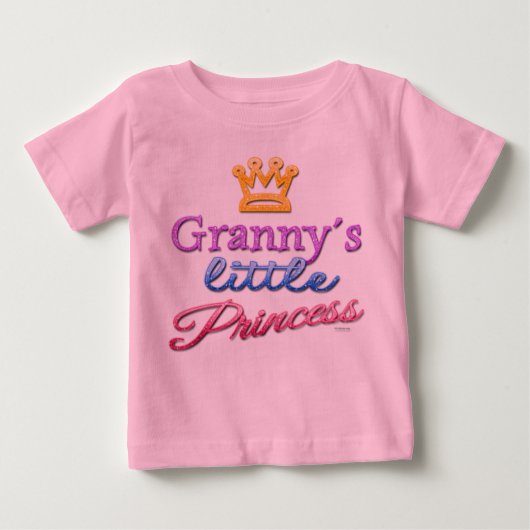 T-shirt bébé petite princesse de mamie (Devant)