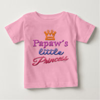 T-shirt bébé petite princesse de Papaw