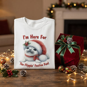 T-shirt Bébé phoque des fêtes adorable