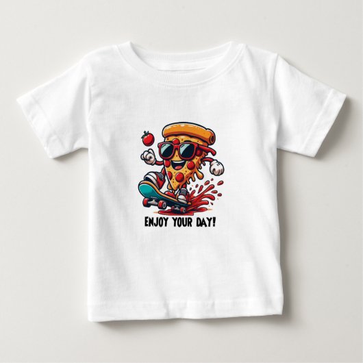 T-shirt BÉBÉ PIZZA (Devant)