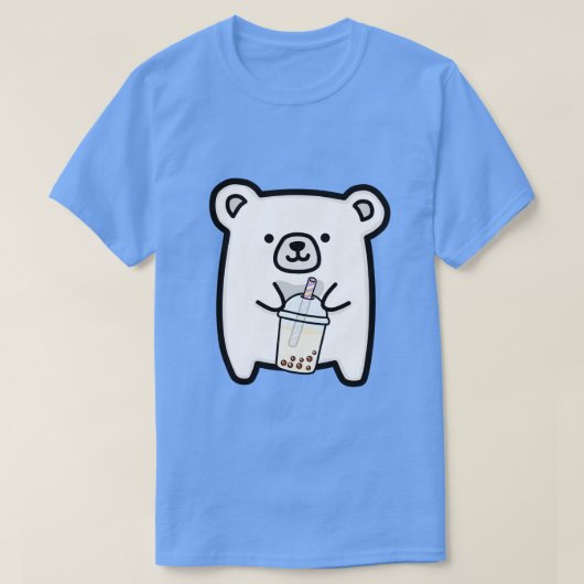 T-shirt Bébé Polar Ours Aime Boba Tea (Design devant)