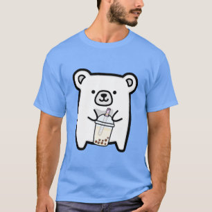 T-shirt Bébé Polar Ours Aime Boba Tea