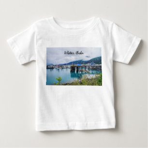 T-shirt bébé pour bébé du port de l'Alaska Whittie