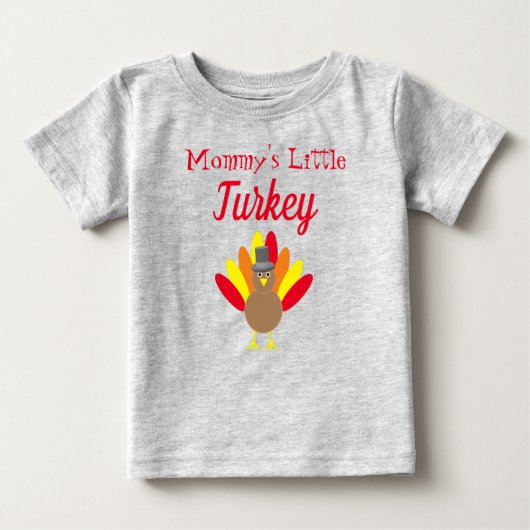T-shirt bébé pour la petite Turquie de maman (Devant)