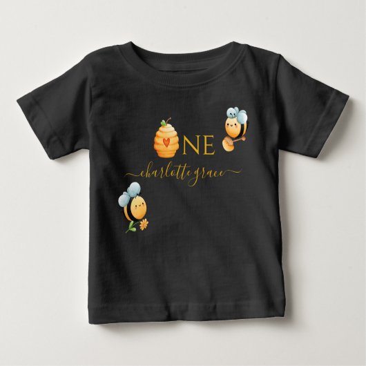 T-shirt bébé pour la première fête d'anniversaire  (Devant)