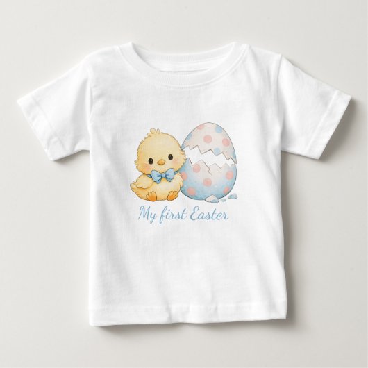 T-shirt bébé pour mon premier poussin de Pâques à (Devant)