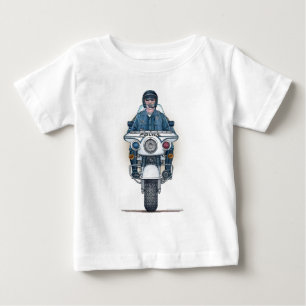 T-shirt bébé pour moto de police