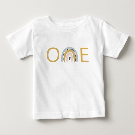 T-shirt bébé pour premier anniversaire (Devant)