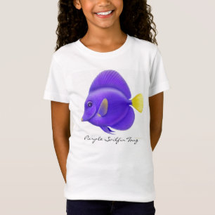 T-Shirt Bébé pourpre de filles de Sailfin Tang - dessus de