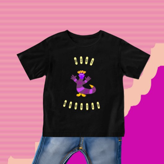 T-shirt bébé pourpre monstre