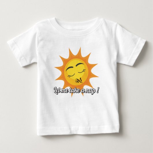 T-shirt bébé : Prends une sieste (blanc) (Devant)