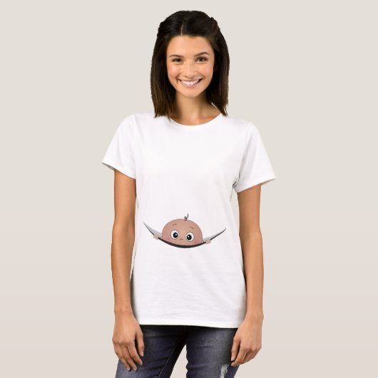 T-shirt Bébé qui regarde (Devant entier)
