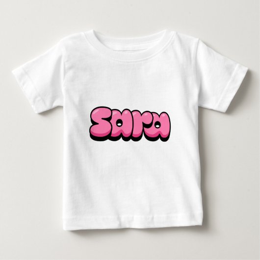 T-shirt bébé rose Sara (Devant)