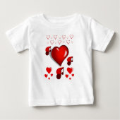 T-shirt bébé Saint Valentin (Devant)
