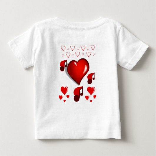 T-shirt bébé Saint Valentin (Dos)