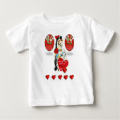T-shirt bébé Saint Valentin (Devant)
