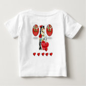 T-shirt bébé Saint Valentin (Dos)