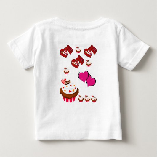 T-shirt bébé Saint Valentin (Dos)
