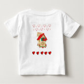 T-shirt bébé Saint Valentin (Dos)