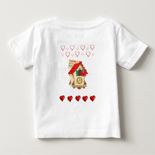 T-shirt bébé Saint Valentin (Dos)