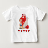 T-shirt bébé Saint Valentin (Devant)