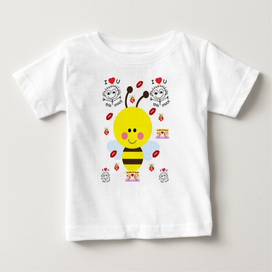 T-shirt bébé Saint Valentin (Devant)