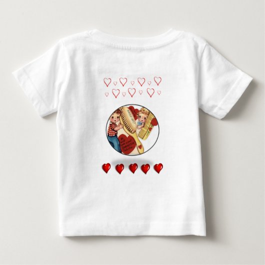 T-shirt bébé Saint Valentin (Dos)