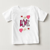 T-shirt bébé Saint Valentin (Devant)