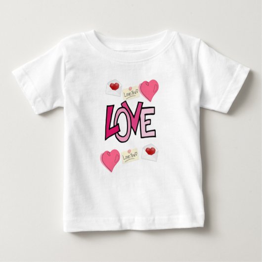 T-shirt bébé Saint Valentin (Devant)