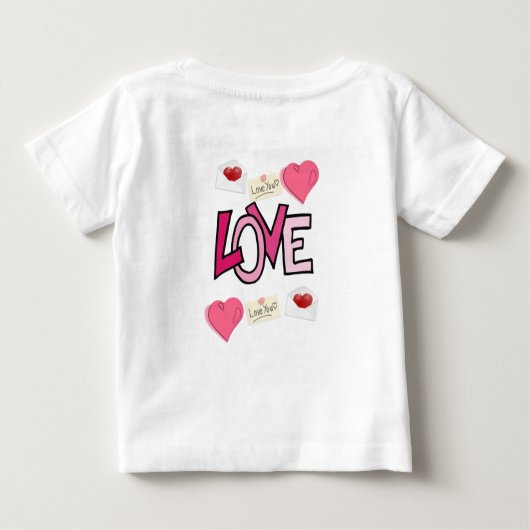 T-shirt bébé Saint Valentin (Dos)
