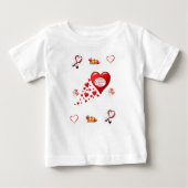 T-shirt bébé Saint Valentin (Devant)