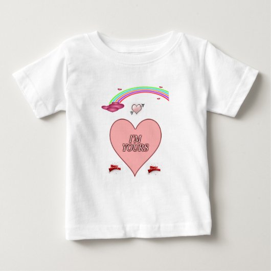 T-shirt bébé Saint Valentin (Devant)