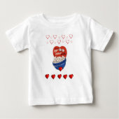 T-shirt bébé Saint Valentin (Devant)