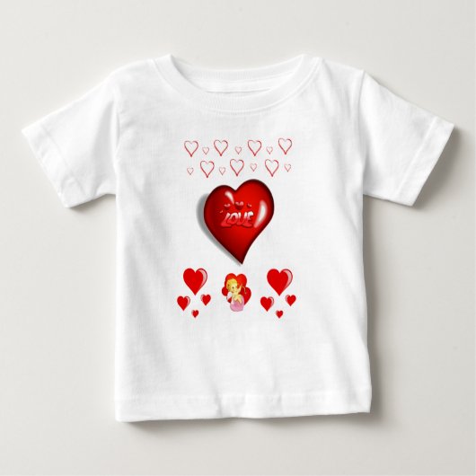 T-shirt bébé Saint Valentin (Devant)