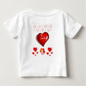 T-shirt bébé Saint Valentin (Dos)