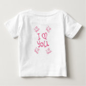 T-shirt bébé Saint Valentin (Dos)