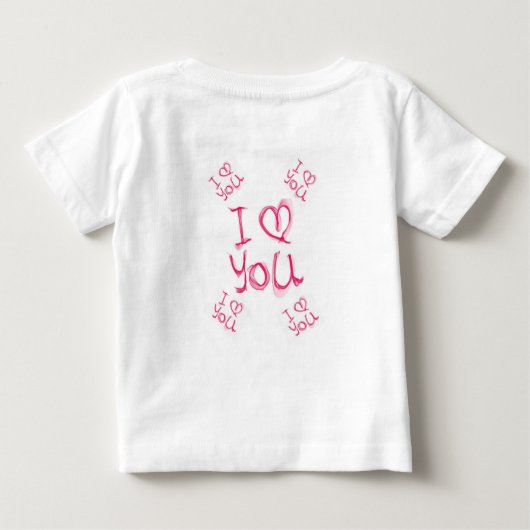 T-shirt bébé Saint Valentin (Dos)