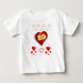 T-shirt bébé Saint Valentin (Devant)