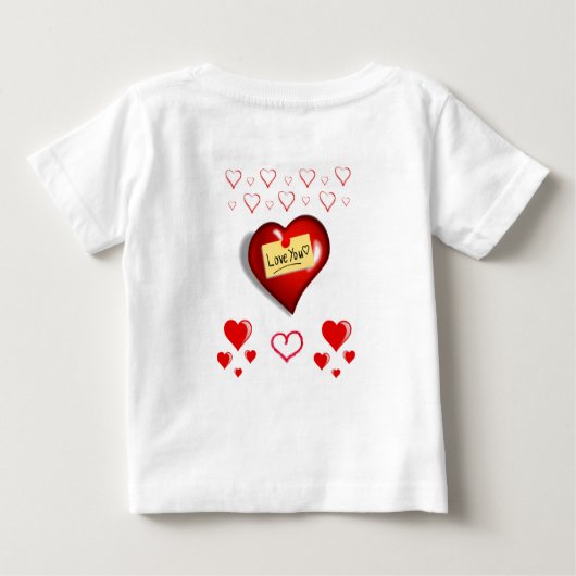 T-shirt bébé Saint Valentin (Dos)