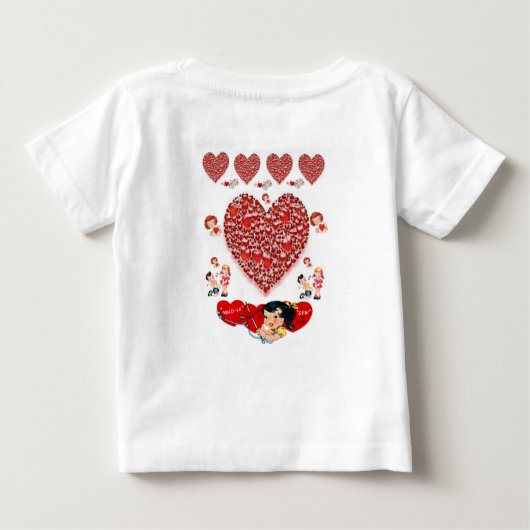 T-shirt bébé Saint Valentin (Dos)