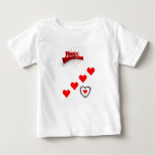 T-shirt bébé Saint Valentin (Devant)