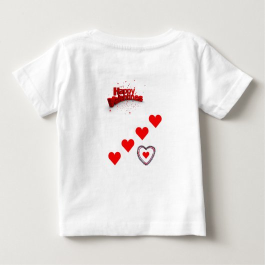 T-shirt bébé Saint Valentin (Dos)