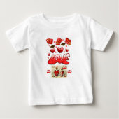 T-shirt bébé Saint Valentin (Devant)